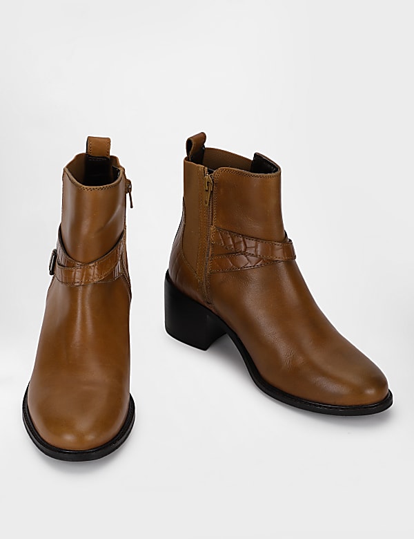 Leather Plain Boots
