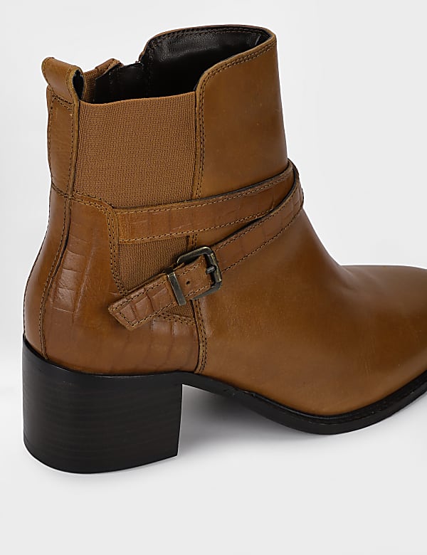 Leather Plain Boots