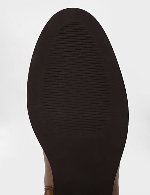 Leather Plain Boots