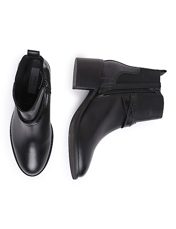 Leather Plain Boots
