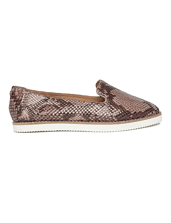 Snake print slip ons shop
