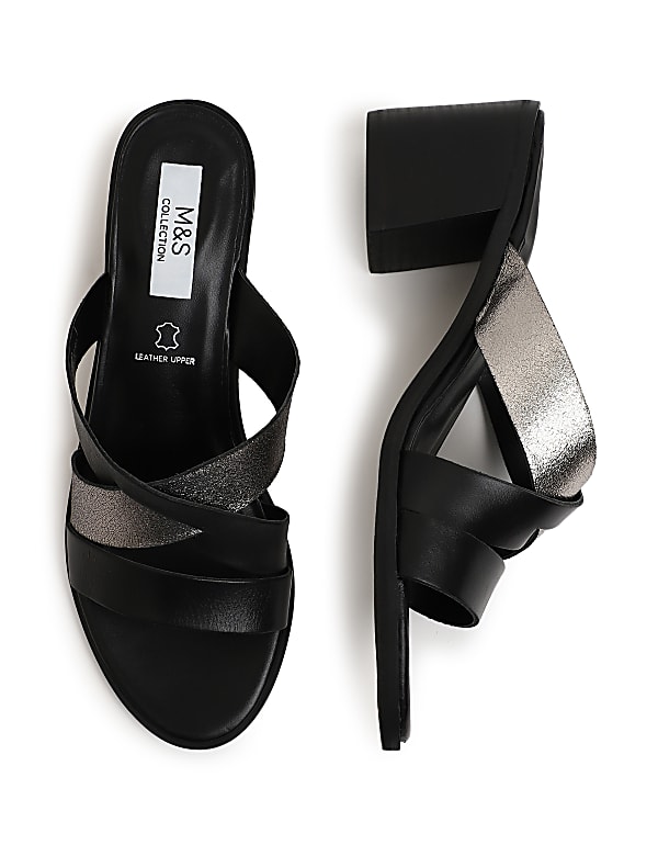 Slip On Standard Fit Heels Sandals