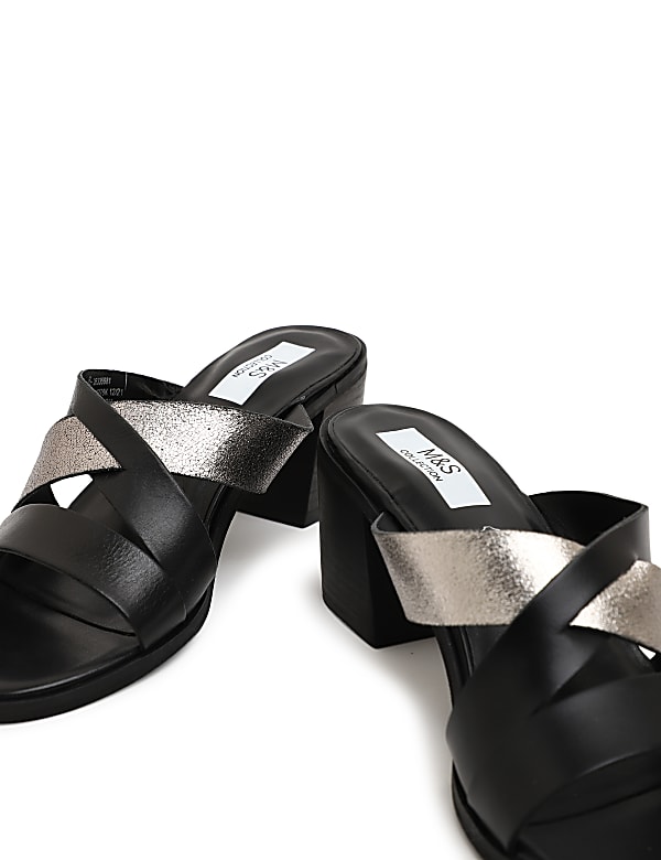 Slip On Standard Fit Heels Sandals