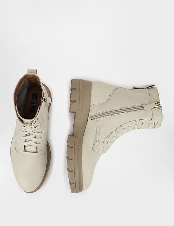 Leather Lace Up Boots