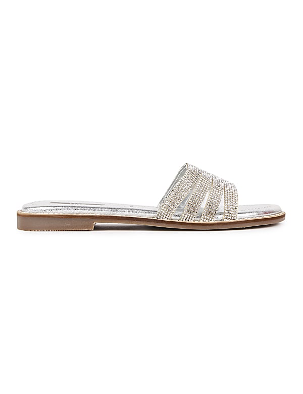 Leather Embellished Standard Fit Flats