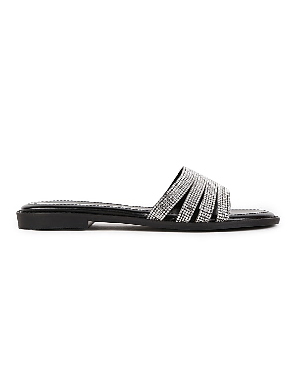 Leather Embellished Standard Fit Flats