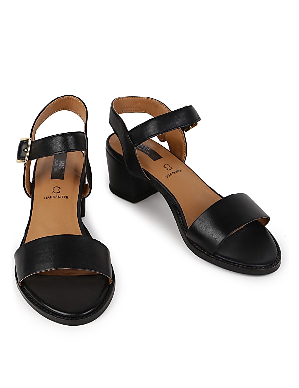 Leather Plain Standard Fit Heels