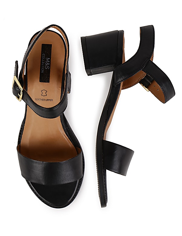 Leather Plain Standard Fit Heels