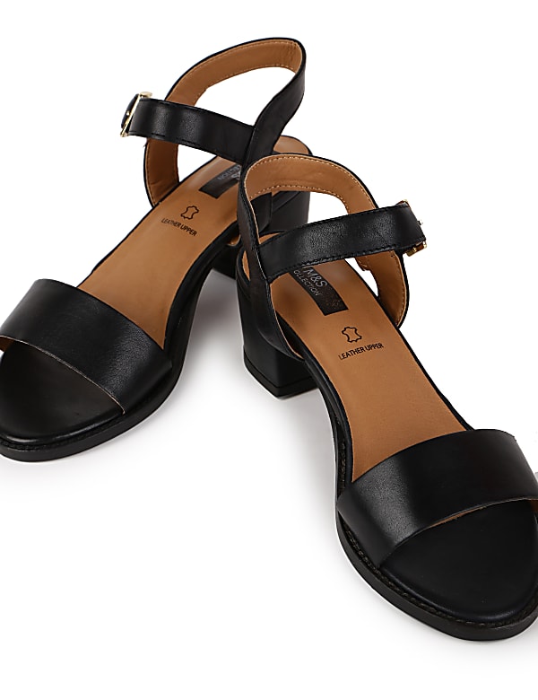 Leather Plain Standard Fit Heels