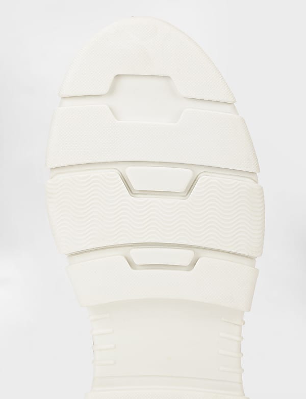 Pure Leather Plain Lace Up Sneakers