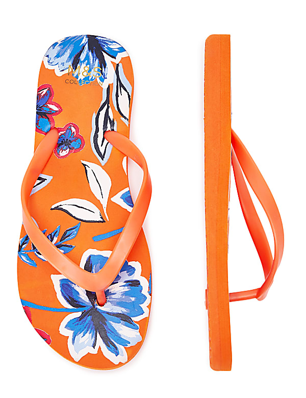 Floral Print Standard Fit Flip Flop