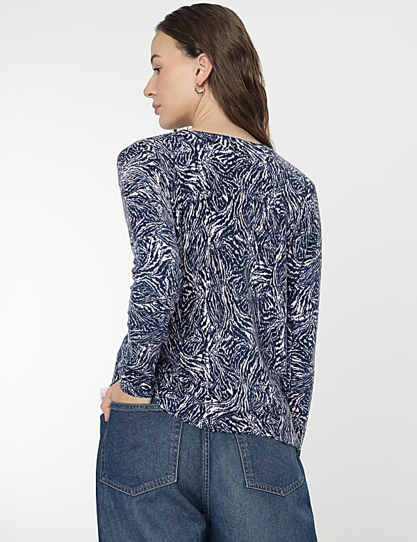 Pure Acrylic Swirl Printed Jumper
