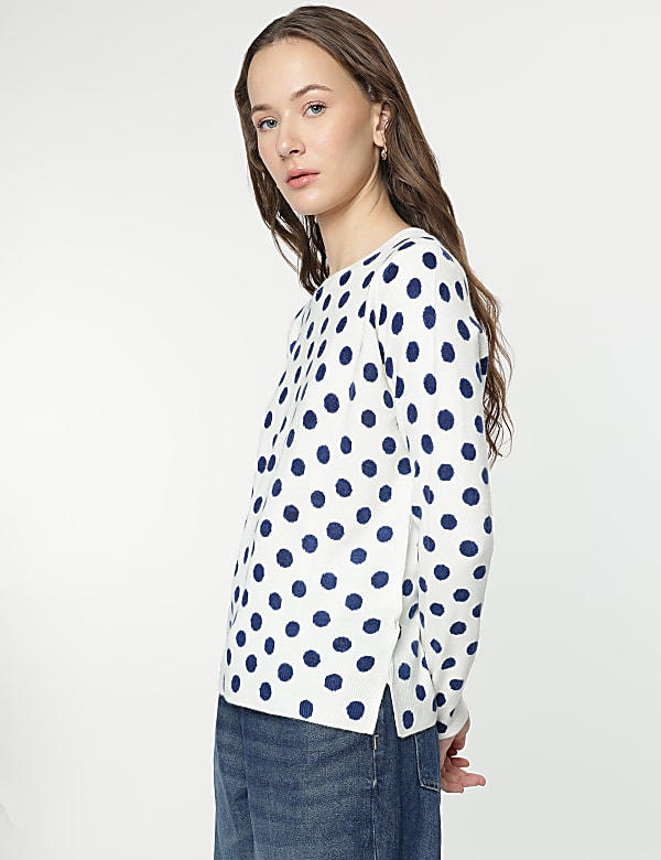 Pure Acrylic Polka Dots Jumper