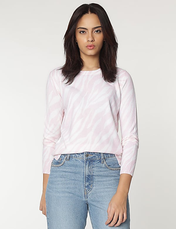 Round Neck Tie Dye Sweater