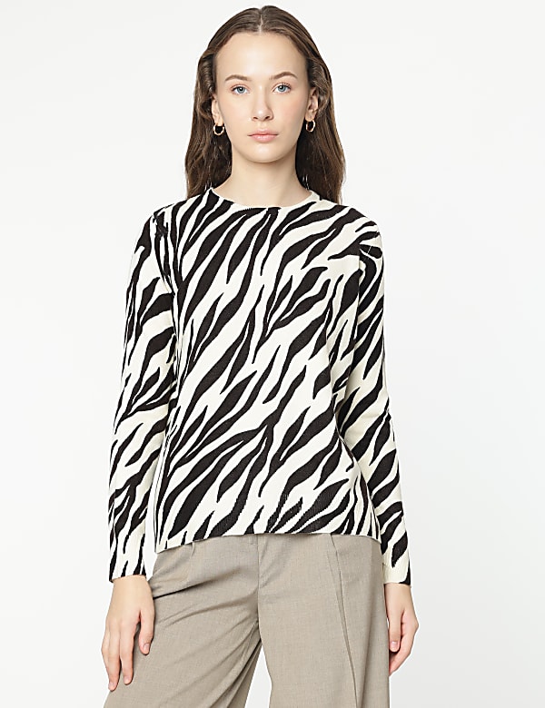 Round Neck Tie Dye Sweater