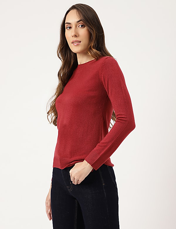 Crew Neck Slim Fit Jumper