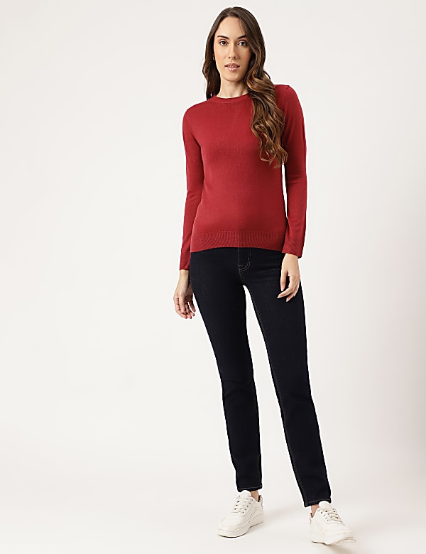 Crew Neck Slim Fit Jumper