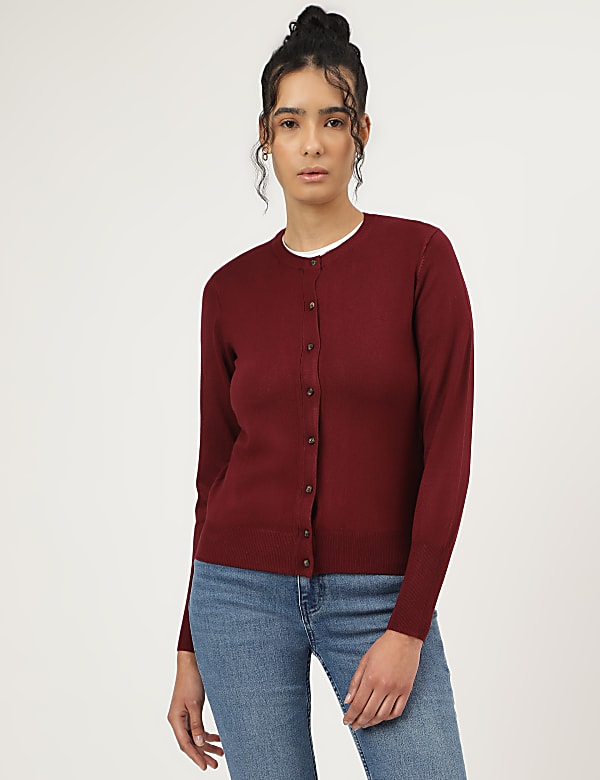 Round Neck Cardigan