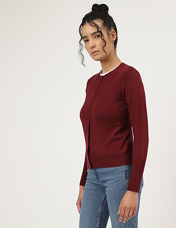 Round Neck Cardigan
