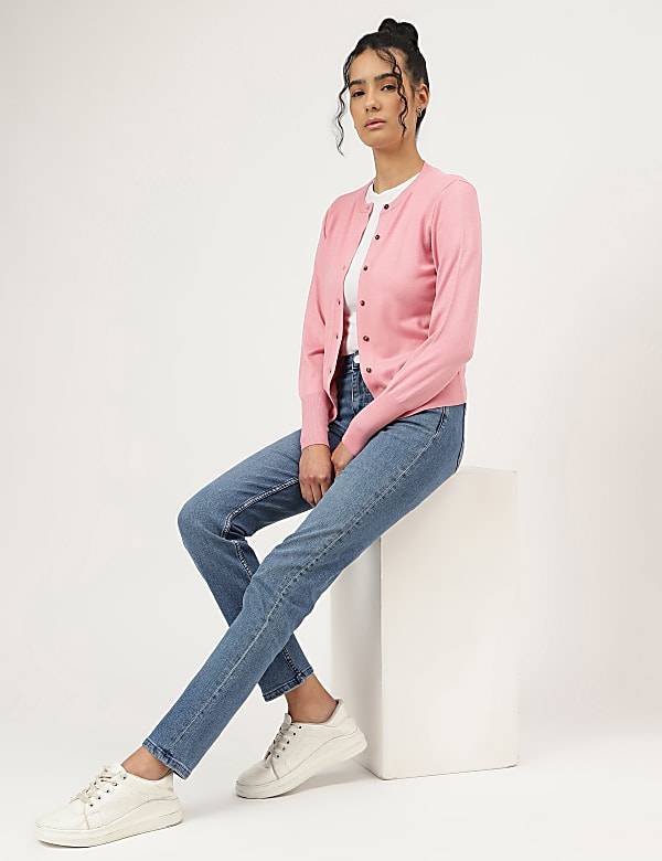 Round Neck Cardigan