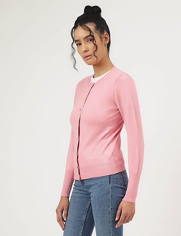 Round Neck Cardigan