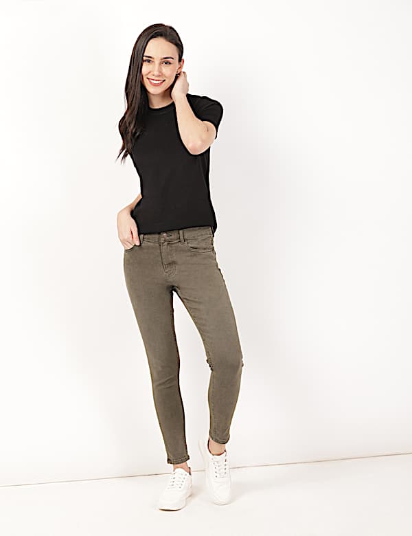 Knitted Crew Neck Short Sleeve Top - CZ