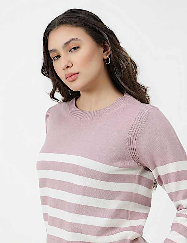 PRINTED OPP CREW NECK JUMPER