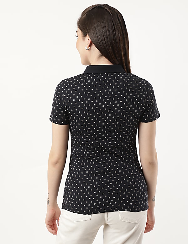 Pure Cotton Bandhni Polo Collar Polo Tshirt