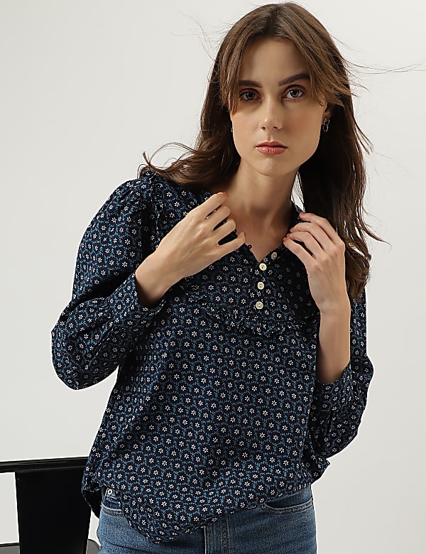 Printed Regular Fit Blouse