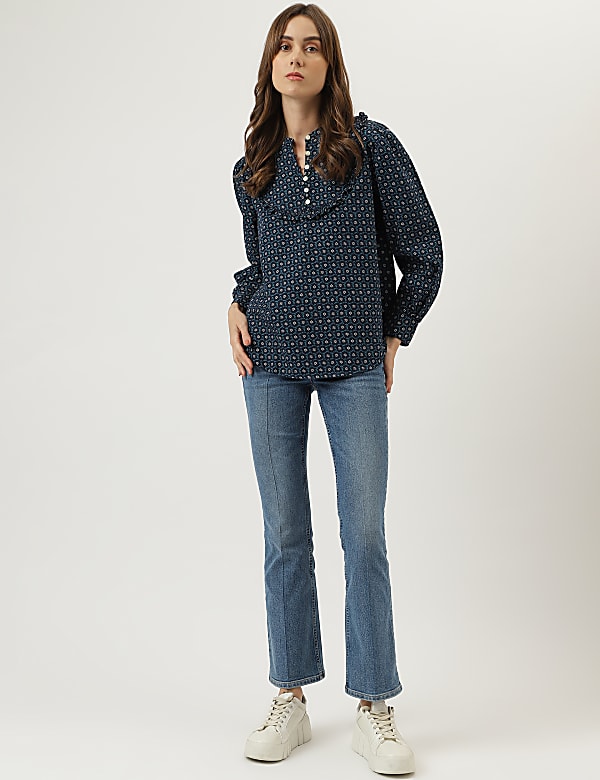 Printed Regular Fit Blouse