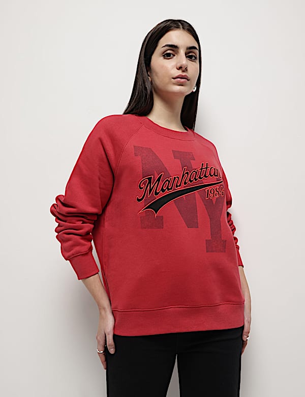 Pure Cotton Embroidered Sweatshirt