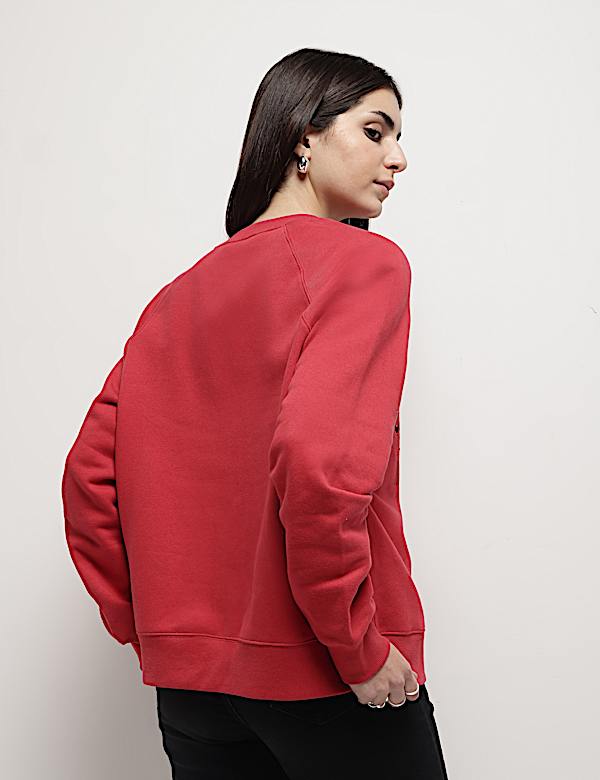 Pure Cotton Embroidered Sweatshirt