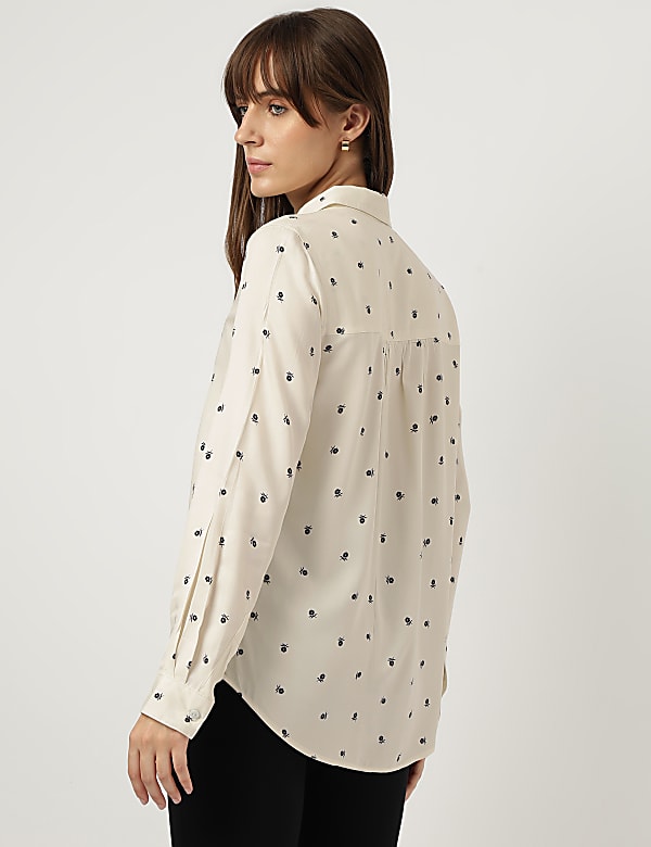 Pure Viscose Floral Printed Shirt