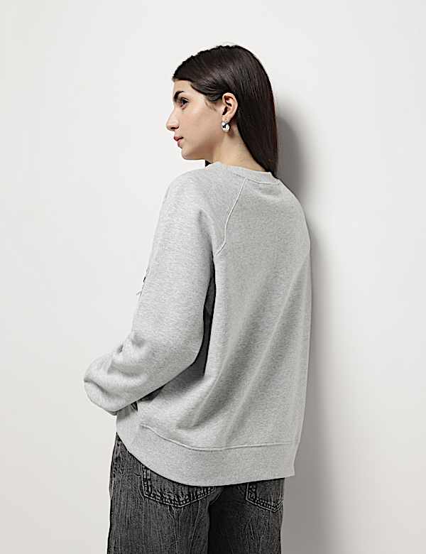 Pure Cotton Embellished Sweatshirt