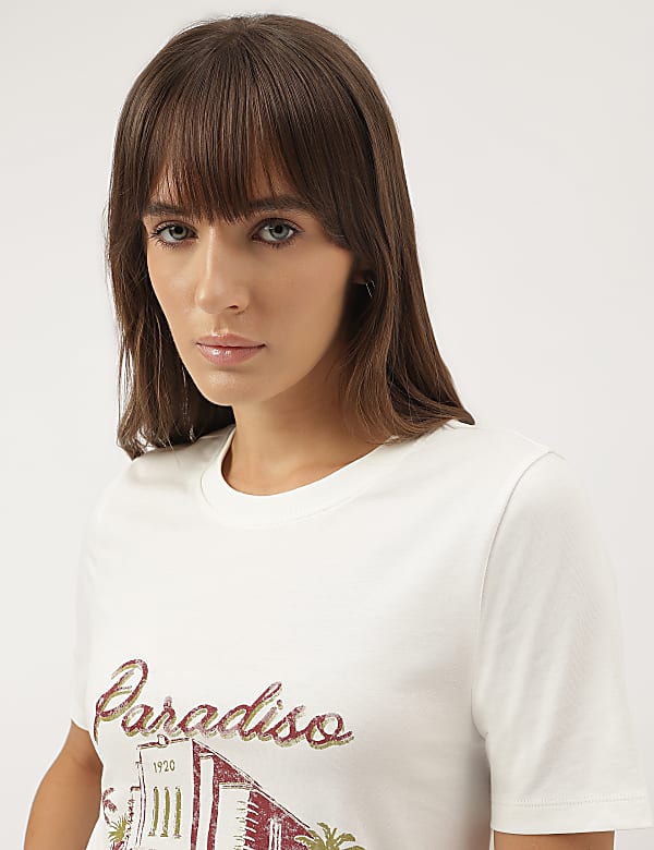 Pure Cotton Printed Short Sleeves T-Shirt
