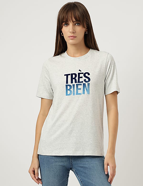 Pure Cotton Applique T-Shirt