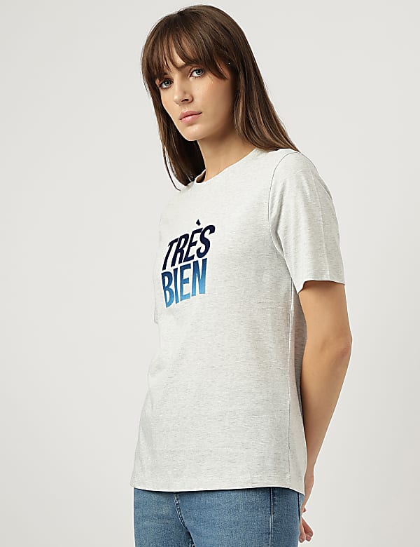 Pure Cotton Applique T-Shirt