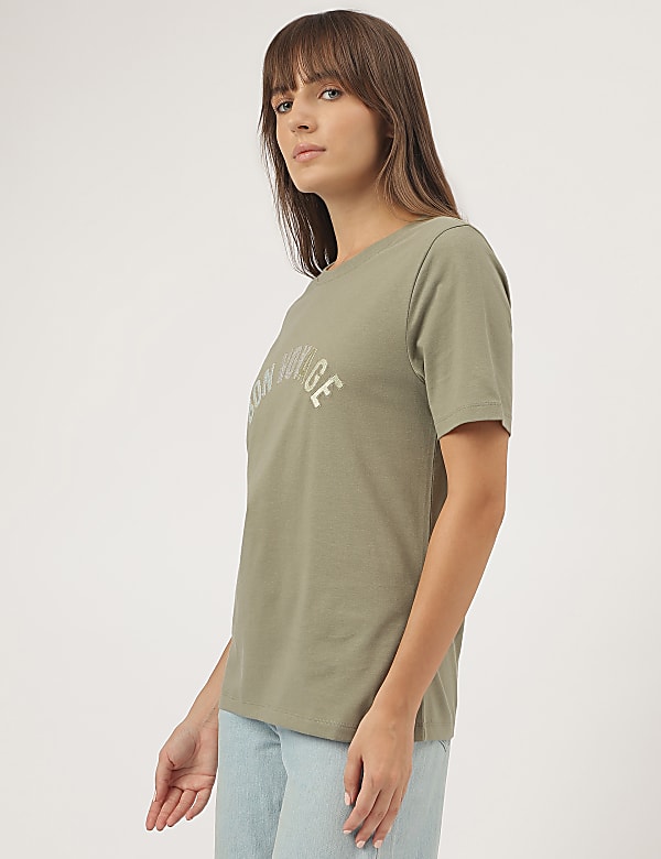 Pure Cotton Embroidered T-Shirt