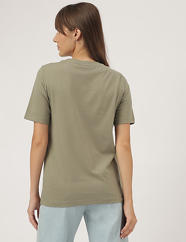Pure Cotton Embroidered T-Shirt