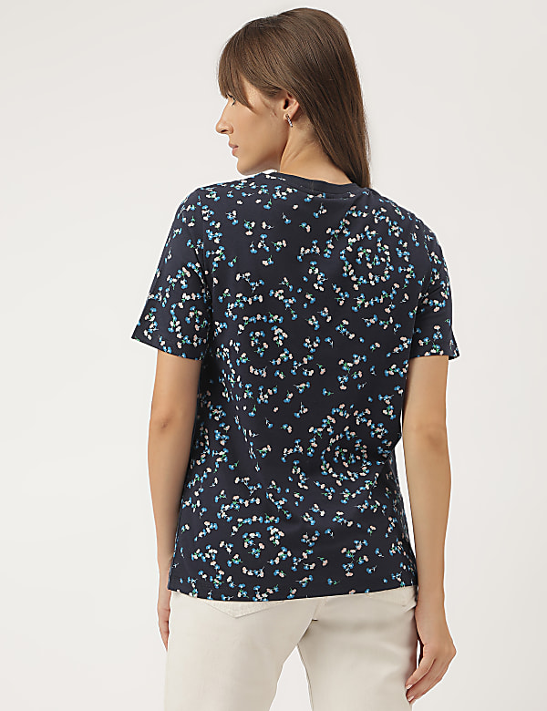 Pure Cotton Floral Printed T-Shirt