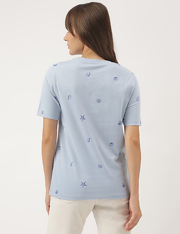 Pure Cotton Printed Short Sleeves T-Shirt