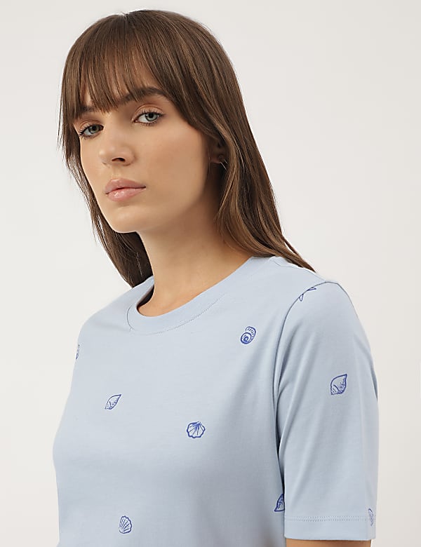 Pure Cotton Printed Short Sleeves T-Shirt