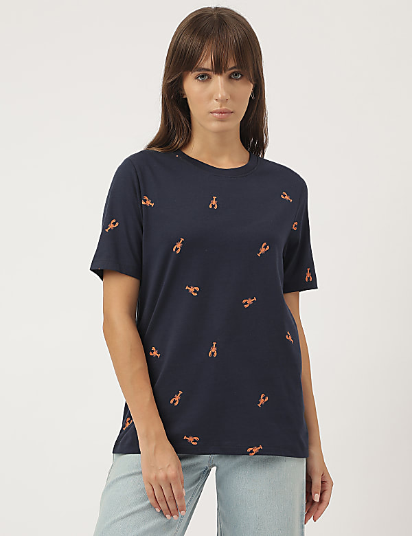 Pure Cotton Printed Short Sleeves T-Shirt