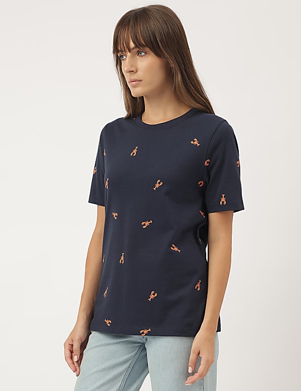 Pure Cotton Printed Short Sleeves T-Shirt
