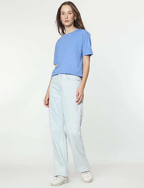 Modal Cotton Crew Neck Half Sleeves T-Shirt