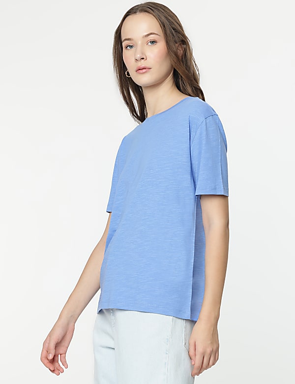 Modal Cotton Crew Neck Half Sleeves T-Shirt