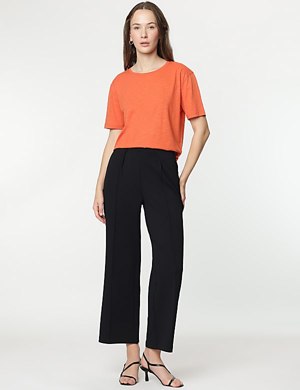 Modal Cotton Crew Neck Half Sleeves T-Shirt