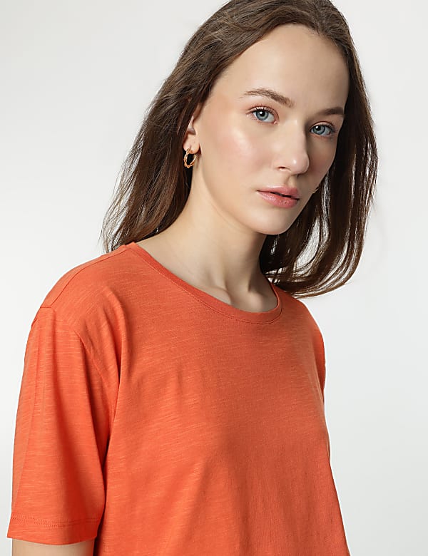Modal Cotton Crew Neck Half Sleeves T-Shirt