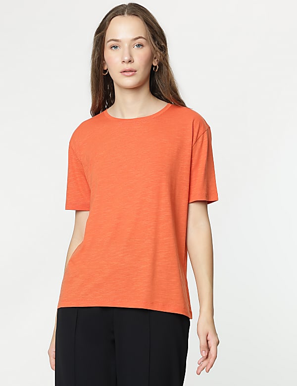 Modal Cotton Crew Neck Half Sleeves T-Shirt