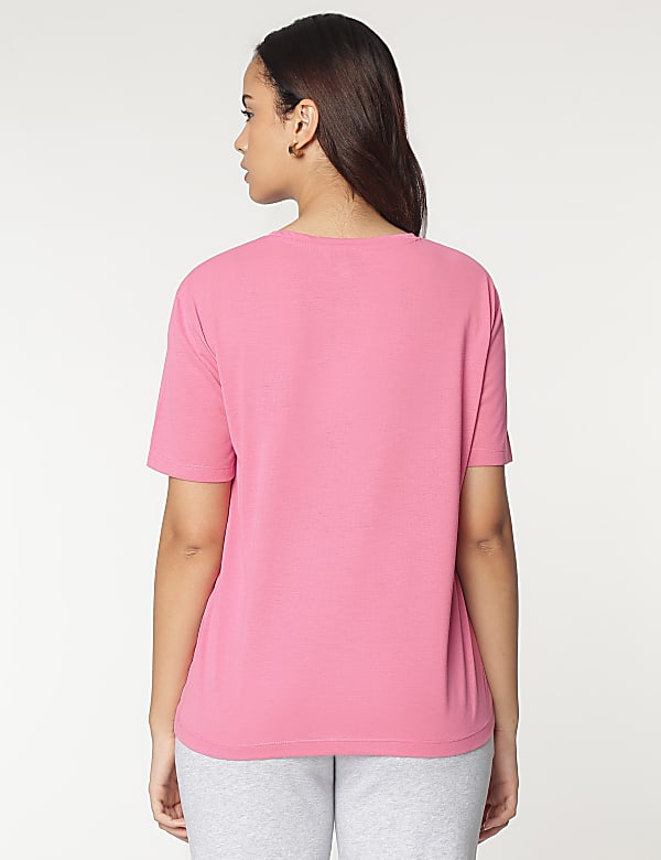 Typography Printed Round Neck T-Shirt